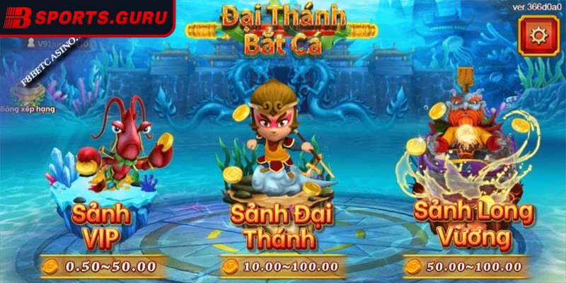 Đại thánh bắt cá – Cuộc phiêu lưu săn thưởng giữa đại dương 2 Phòng tân thủ dành cho người mới, mức cược thấp
