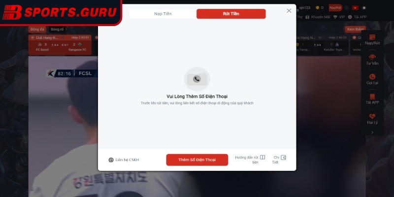 Rút tiền Bsport nhanh chóng – Tiền về tay chỉ trong tích tắc 2 Rút tiền Bsport quy trình từ A-Z